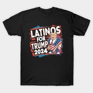 Latinos For Trump Election America Usa T-Shirt